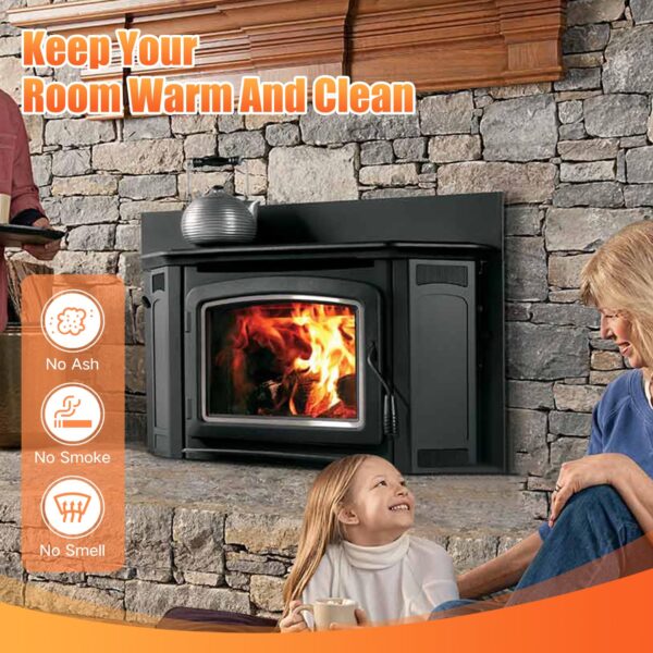 Protalwell Wood Stove Door Gasket, 3/4" Grey Color, Length 72" - Image 7