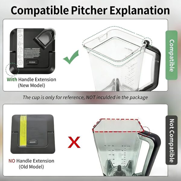 Blender Lid Replacement for Ninja Pitcher,Blender Top Replacement Parts