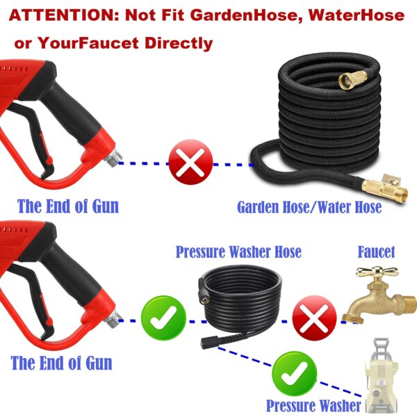 Tool Daily Deluxe Pressure Washer Gun, Replacement Wand Extension, 40 Inch - Image 3