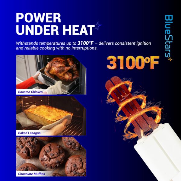[Upgraded] BlueStars DG94-01012A Gas Oven Igniter for Samsung Oven Range - Image 2