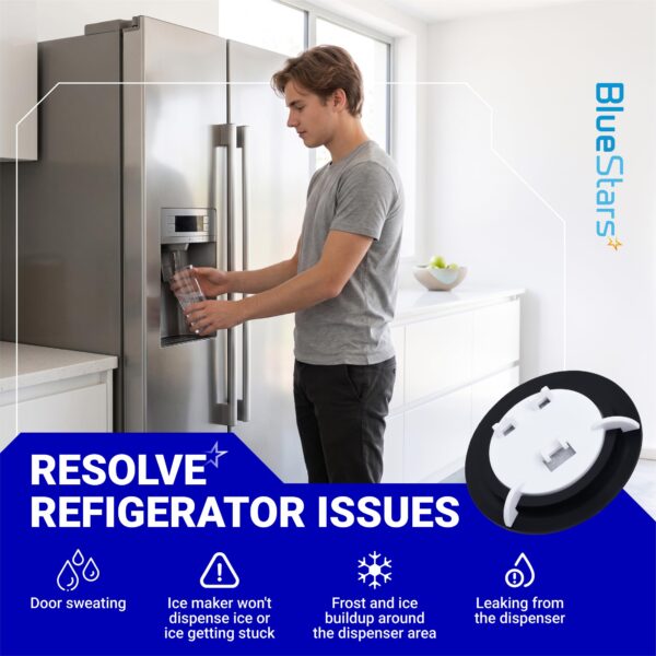 WR17X11653 Refrigerator Ice Dispenser Door Flap by BlueStars - Image 8