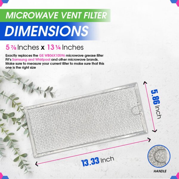 Bagean Microwave Filter 13.3" x 5.8" Fits GE WB06X10596 Oven Grease Filters - Image 3