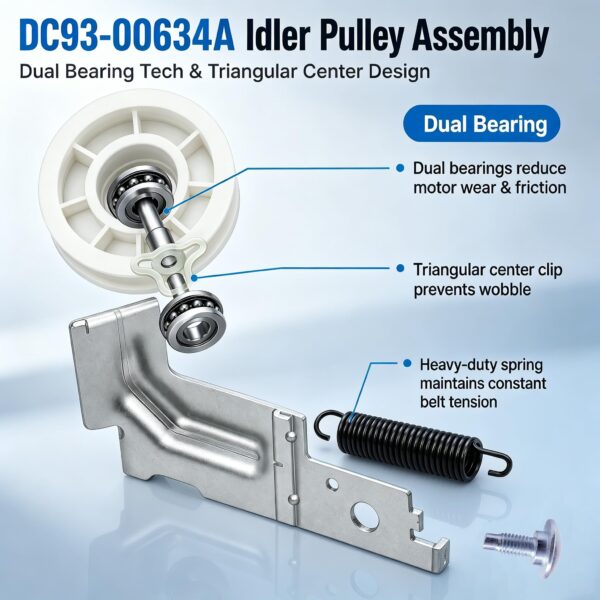 Upgraded Sam-Sung Dryer Repair Kit for Samsung Dryer Roller Replacement Kit - Image 7