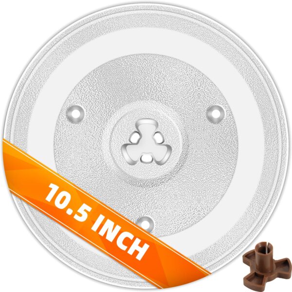 10.5'' Microwave Glass Tray Compatible with Hamilton Beach - The Exact Replacement Part of 252100500497/HB-P90D23/HB-P90D23A/HBP90D23 - Dishwasher Safe - Image 5