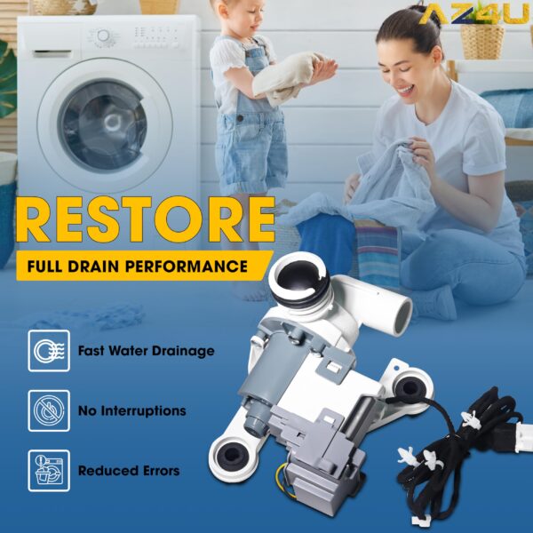 AZ4U Upgraded DC97-19289F DC97-19289H PX3516-01 Samsung Washer Drain Pump - Image 3