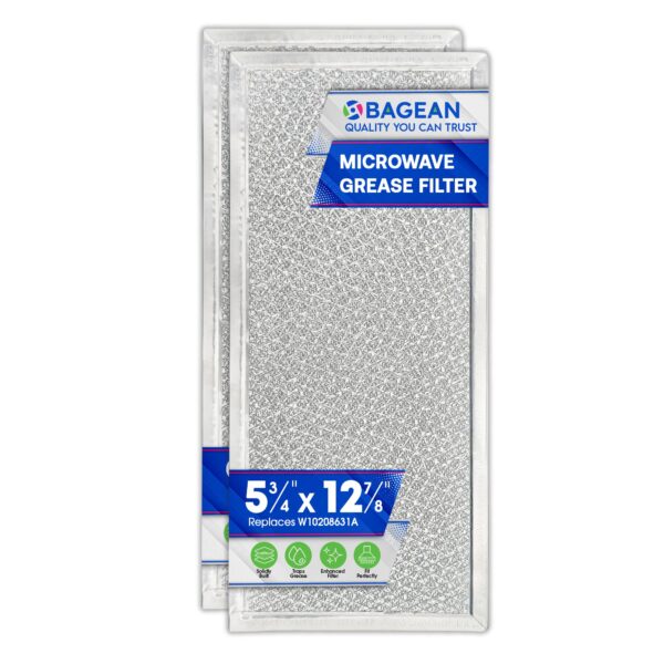 Bagean Microwave Filter 5.8"x12.9" Fits Whirlpool W10208631A Grease Filters - Image 2