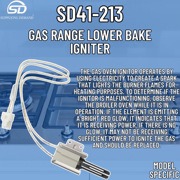 Supplying Demand 316489403 5304508786 Gas Range Lower Bake Igniter Replacement Model Specific Not Universal