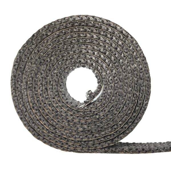Flat Gasket Tape for Stoves and Fireplaces, 5/8" x1/8", Length 72"