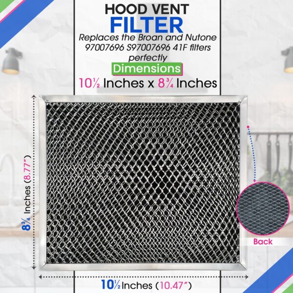 Stove Vent Filter 10.5"x8.8" 97007696 Fits Nutone Broan Range Hood Filter - Image 5