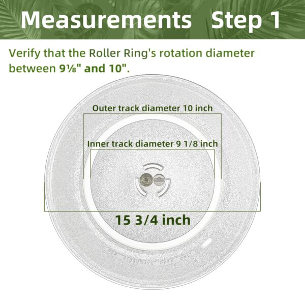 Gemroom 15.75" Microwave Turntable Plate for Whirlpool Microwave Plate - Image 3