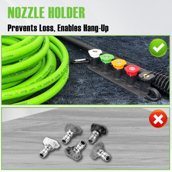 PWACCS Pressure Washer Gun and Hose Kit, 25 FT Power Washer Hose Wand
