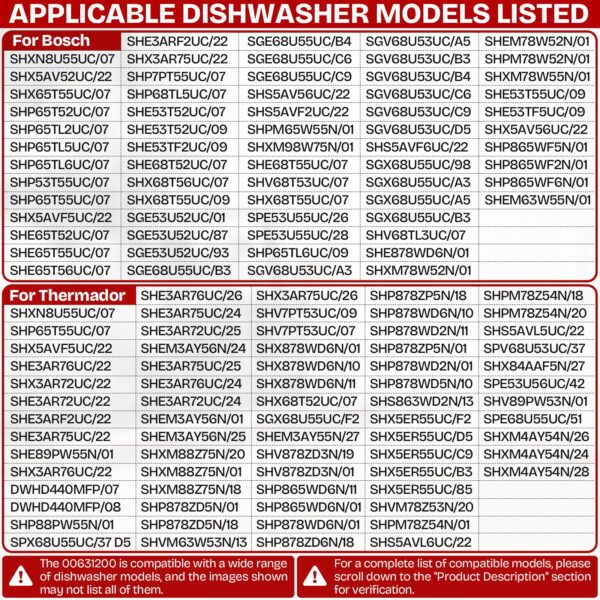 00631200 Dishwasher Drain Pump Replacement for Bosch Thermador Dishwashers - Image 7