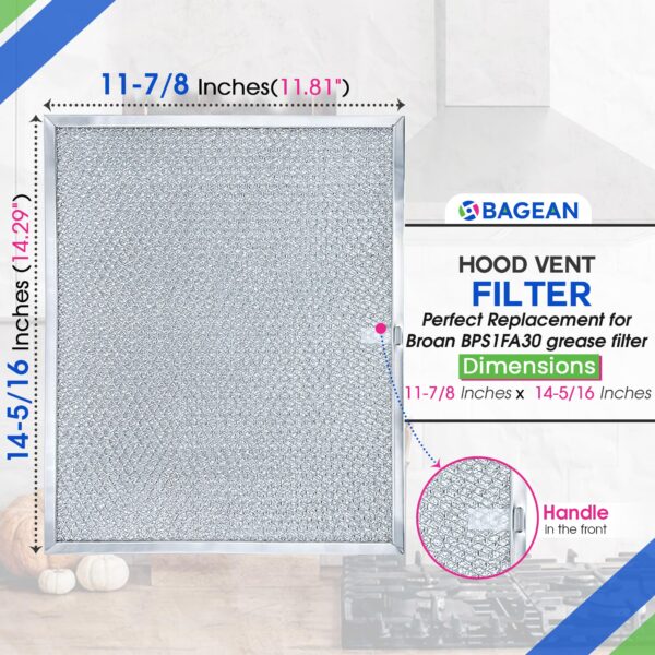 Stove Vent Filter 11.8x14.3" BPS1FA30 Fits Nutone Broan Range Hood Filter - Image 5