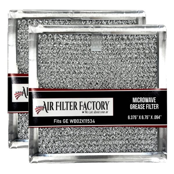 Microwave Grease Filter WB02X11534 Replacement for GE 2-Pack