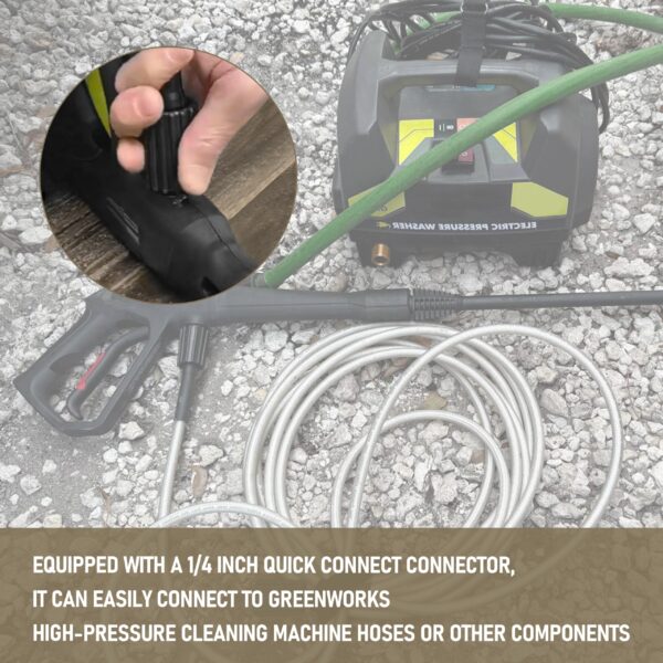 Universal Pressure Washer Hose Replacement for Greenworks Power Washe - Image 2