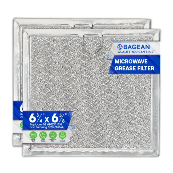 Bagean Microwave Filter 6.8" x 6.34" Fits GE WB02X11534 Oven Grease Filters