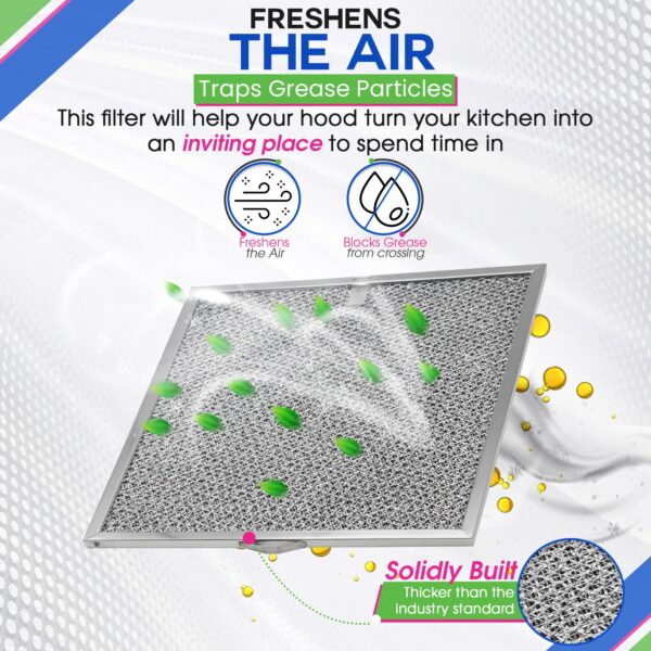 Stove Vent Filter 11.6x11.2” 99010317 Fits Nutone Broan Range Hood Filter - Image 8