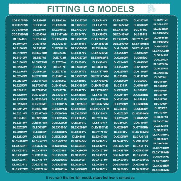 Upgraded Dryer Repair Kit Compatible with LG Kenmore Dryers Includes 4581EL2002C Dryer Drum Roller 4400EL2001A Dryer Belt 4561EL3002A Idler Pulley & Spring Replace 4400EL2001F 4581EL3001E 4581EL2002A
