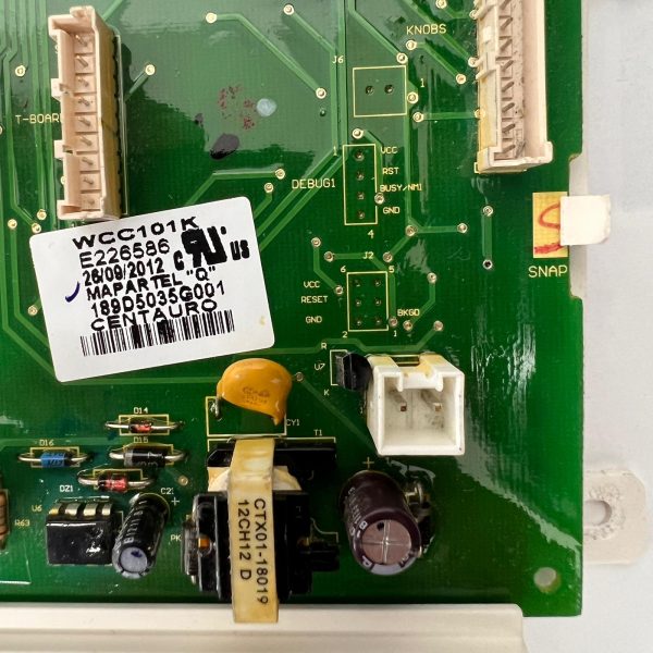 GE Washer Control Board Part WCC101K E226586 189D5035G001 - Image 2