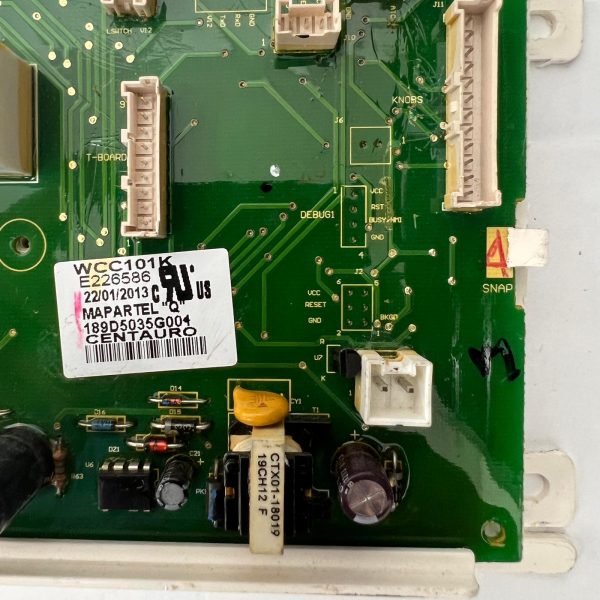 GE Washer Control Board Part WCC101K E226586 189D5035G004 - Image 2