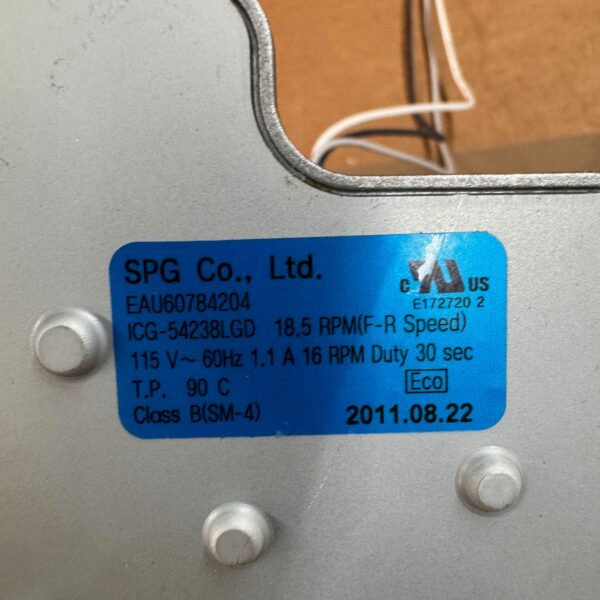 LG Refrigerator Auger Motor EAU60784204 EAU60783816 - Image 2