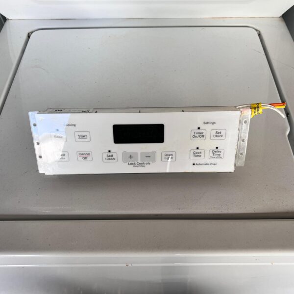 GE Range Oven Control Board and Overlay  WB18X20153 WB27T11512