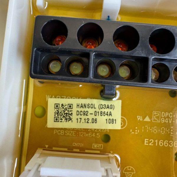 Samsung Washer Display Board DC92-01864A - Image 2