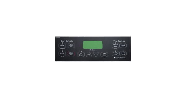 GE Range Oven Control Faceplate WB27T11005 (NEW)